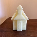 Pottery Barn House Church Candle Christmas New Never Lit Large White 7" Retired. Fixed Price $21.47.