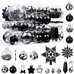 Shareconn 86PCS Christmas Tree Decorations Ornaments Ball Set, Non Breakable .... Fixed Price $101.98.