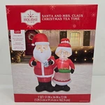 Holiday Time Santa & Mrs Clause Tea Self Inflatable 6 Ft Yard Decor Blow-up. Fixed Price $84.95.