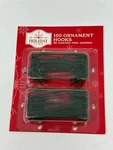 Christmas Tree Ornament Green Hooks 1/2" Inch 100 Piece Pack. Fixed Price $6.99.