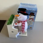 Animated Piano Playing Christmas Snowman Plays 2 Songs Let It Video. Fixed Price $23.99.