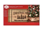 Holiday Time Farm Fresh Christmas Tree Crate Box Skirt Stand 11X20" Natural Wood. Fixed Price $32.99.