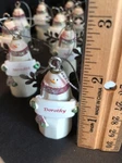 Personalized Ganz Ceramic Angel Snowman With Red Scarf & Glitter 2 Ornament New. Fixed Price $7.99.