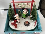 Disney Christmas Mickey & Minnie Mouse Animated Lighted Campfire Musical. Fixed Price $36.99.