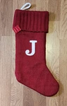 Target Wondershop Red Monogram Knit Christmas Stocking Initial "j" Lined. Fixed Price $25.59.