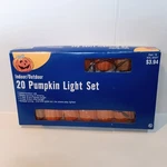Vintage Walmart Halloween 20 Pumpkin Light Set-blow Mold Covers-indoor/outdoor. Fixed Price $19.99.