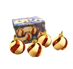 Giftco Christmas Ornament 2" Glass Place Card Holder White, Red Set Of 4 Dsk. Fixed Price $7.61.
