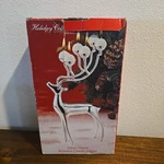 Godinger Silver Plated Christmas Reindeer Antler 6 Ball Candle Holder 12". Fixed Price $12.74.