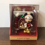 Disney Touch Of Magic Blown Glass Ornament #682682 Mickey Mouse By Fireplace. Fixed Price $15.00.