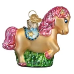Old World Christmas Playful Pony Glass Ornament For Holiday Tree. Fixed Price $19.98.