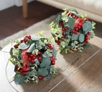 Set Of 8" Eucalyptus And Berry Kissing Balls By Valerie H230564. Fixed Price $18.95.