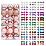 Walsport Christmas Balls Ornaments For Xmas Tree, 36CT Plastic Shatterproof B.... Fixed Price $21.73.