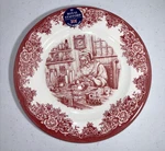 One Royal Stafford Santas Workshop Red Christmas Toys 8" Dessert/salad Plate New. Fixed Price $14.00.