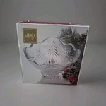 Mikasa Christmas Night Frost 6" Crystal Footed Candy Dish With Original Box. Fixed Price $14.99.