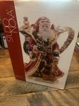 Studio Nova 13.5" Woodland Holly Santa Christmas Pitcher W/box JA015. Fixed Price $31.90.
