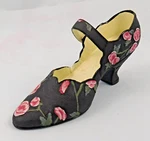 Popular Imports Decorative Miniature Shoe Stalgia Flowery High Platform Heel. Fixed Price $9.99.