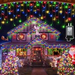 612 Led 60FT Christmas Lights With 136 Drops, Modes Dimmable Multicolor Ou.... Fixed Price $58.17.