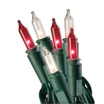 Celebrations Mini Red White String Christmas Lights Candy Cane 100 Ct. Fixed Price $10.99.