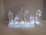 Northlight - Led Lighted Nativity Scene Acrylic Christmas Decoration 12" X 6". Fixed Price $19.90.