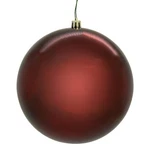 Vickerman 8 In. Wine Shiny Seamless Uv Drilled Christmas Ornament Ball. Fixed Price $10.94.