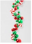 4' Red, Green And Peppermint Ball 48" Plastic Christmas Raz Imports New G4532778. Fixed Price $89.95.