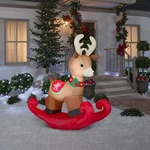 Gemmy 6' Airblown Rocking Reindeer Christmas Inflatable. Fixed Price $149.95.