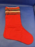 Creative Co-op Christmas Stocking With Pom-pom Trim. Fixed Price $15.00.