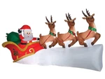 Inflatable Santa Claus Sleigh Scene 68" Blow Up Christmas Yard Lawn Reindeer. Fixed Price $170.99.