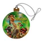Montego Bay Jamaica Giraffe Zebra Lion Wood Christmas Tree Holiday Ornament. Fixed Price $5.99.