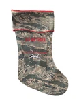 Air Force Christmas Stocking Features F-16 Jet Fighter Designed By Camosock. Fixed Price $29.95.