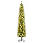 7 Ft Pre-lit Pencil Artificial Christmas Tree W/150LED Warm White LIGHTS,8 Modes. Fixed Price $69.99.