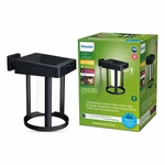 Philips 582932 Led Motion Sensor Solar Outdoor Cylindrical Wall Lantern, Bright. Fixed Price $49.00.