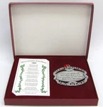 Merry Christmas From Heaven Pewter Ornament & Bookmark Original Box. Fixed Price $25.00.