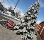 King Of Christmas 9-FT Artificial Tree With Lights Works Great, Looks Awesome!. Fixed Price $160.00.