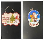 2 Amscan Christmas Wall Plaques Santa & Gnome Designs, 8 X 11 Hanging. Fixed Price $12.95.