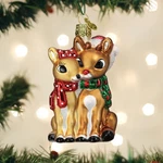 Old World Christmas Rudolph And Clarice Glass Ornament (with Owc Box). Fixed Price $27.99.