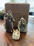 Sullivans Gifts Holy Family Nativity Set Of 3, Mother Mary, Baby Jesus, Joseph. Fixed Price $25.00.