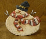 Snowman W/ Red Scarf Figurine #C7246A 4.5" Transpac New From Retail Store. Fixed Price $21.00.