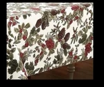 Ralph Lauren Birchmont Ivory Oblong Holly Berries Pinecones Tablecloth 60 X 84. Fixed Price $49.95.