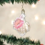 Old World Christmas Mexican Seashell Nautical Glass Ornament 12177. Fixed Price $19.88.