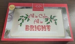 New Lenox Holiday Christmas "all Calm, Bright" Tray 11.5 Inches. Fixed Price $11.99.