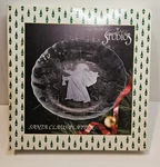 Vintage Crystal Clear Studios Style #312/156 Santa Claus 13 Inch Glass Platter. Fixed Price $24.45.