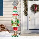 Lighted 28" Christmas Nutcracker Figure - Festive Indoor/outdoor Decor With Time. Fixed Price $83.99.