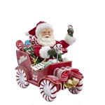 Kurt Adler 8.5-INCH Fabrich Musical Santa Candy Car. Fixed Price $116.04.