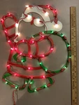 Holiday Time Lighted Santa Christmas Decorations Window. Fixed Price $19.95.