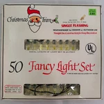 Vintage Christmas Trim Fancy Light Set Single Flashing 25 Ft Wal-mart 40-550G. Fixed Price $23.99.