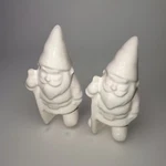 Target Playground White Ceramic Gnome Set Of 2 Christmas Decoration New. Fixed Price $11.25.