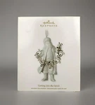 Vtg 2011 Hallmark Keepsake Porcelain Santa Getting Into The Spirit 5IN Ornament. Fixed Price $19.99.