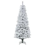 Vickerman 114" Flocked Pacific Pvc Plastic Christmas Tree With Led Light - White. Fixed Price $601.29.