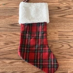 Wondershop 20" Holiday Plaid Christmas Stocking Red & Green. Fixed Price $12.99.